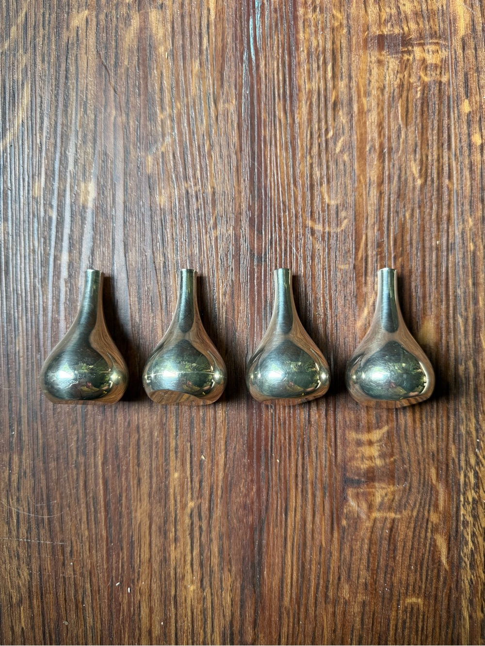 VINTAGE DANSK DESIGNS SILVER ONION CANDLE HOLDERS - SET OF 4 - Picture 6 of 14